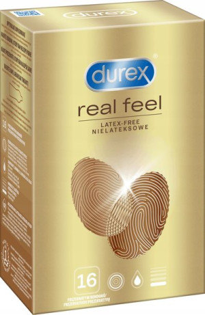 Durex REAL FEEL prezerwatywy NIELATEKSOWE 16 szt.