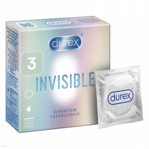 Prezerwatywy Durex Invisible bardzo cienkie 3x