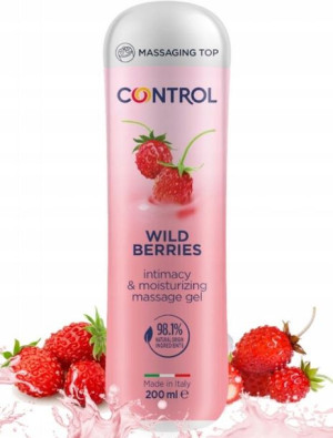 Żel intymny CONTROL POZIOMKOWY do MASAŻU 200 ml