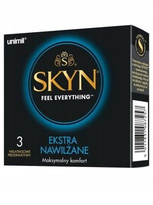 Unimil Skyn Extra Nawilżane Prezerwatywy 3szt