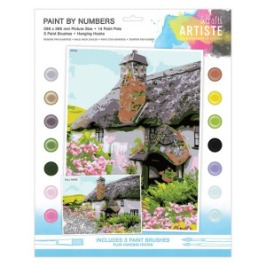 Duży zestaw do malowania po numerach - Artiste - Cottage Core dpCraft