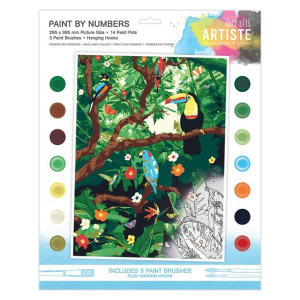 estaw do malowania po numerach - Artiste - Endangered Rainforest dpCraft