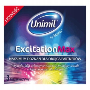 Unimil Excitation Max Prezerwatywy Z Wypustkami 3