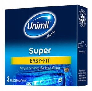 Unimil Prezerwatywy klasyczne Super EasyFit 3szt