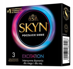 Unimil Skyn Excitation prezerwatywy 3 sztuki