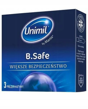 Prezerwatywy UNIMIL B.Safe, 3szt.