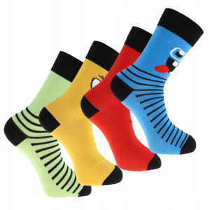 MORAJ Skarpety Casual Śmieszne 4-PARY SOCKS 43-45