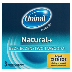 UNIMIL Prezerwatywy NATURAL - 3 szt.