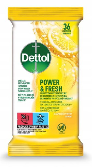 Dettol Chusteczki Antybakteryjne Dezynfekcja 36szt