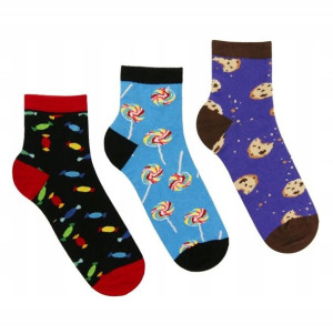 MORAJ Skarpety Casual SŁODKIE 3-PARY SOCKS 39-42
