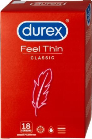 Durex Feel Thin Classic prezerwatywy cienkie 18szt