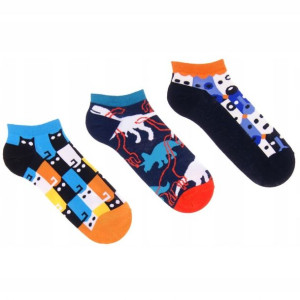MORAJ Skarpetki Śmieszne Stopki 3 PARY SOCKS 43-45