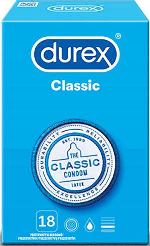 Prezerwatywy Durex Classic 18 Sztuk