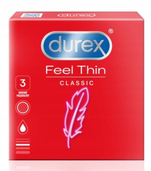 Prezerwatywy Durex Feel Thin Classic Mega Cienkie