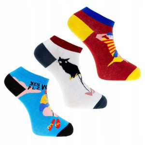 MORAJ Skarpetki Śmieszne Stopki 3 PARY SOCKS 39-42