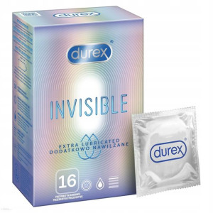 DUREX INVISIBLE cienkie prezerwatywy 16szt