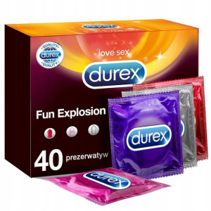 Durex Fun Explosion Zestaw Prezerwatyw Mix 40szt