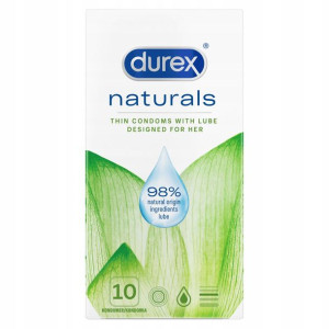 Durex Naturals cienkie prezerwatywy 10 szt.