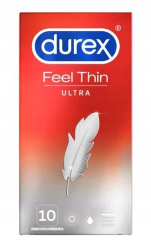Durex Feel Thin Ultra Dopasowane Prezerwatywy 10