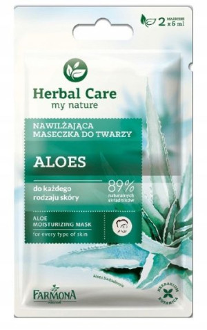 HERBAL CARE Maseczka nawilżająca Aloes, 2x5ml