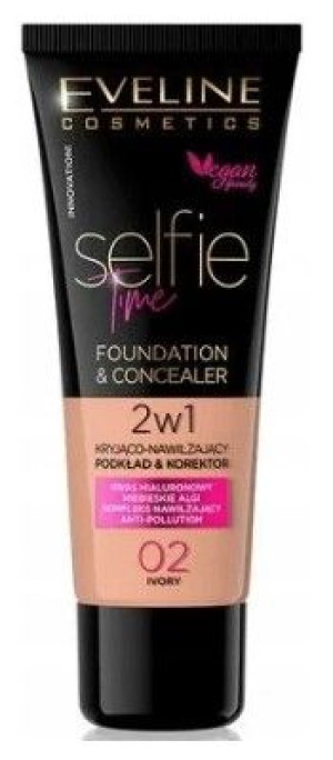 Eveline Selfie Time Podkład 2w1 02 Ivory 30ml