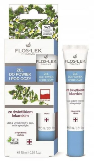 Żel pod oczy Flos Lek świetlik lekarski 15ml
