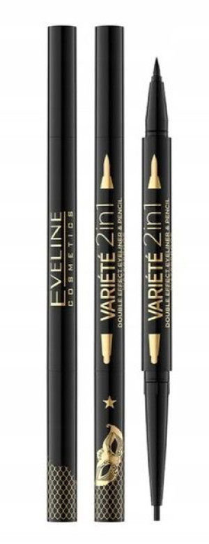 EVELINE eyeliner + kredka VARIETE 2in1 WTP