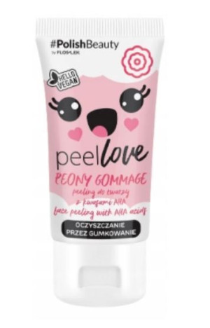 FLOS-LEK Peeling Gommage z Kwasami AHA Piwonia