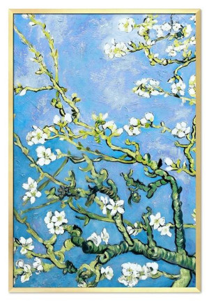 Obraz olejny ręcznie malowany 53x73cm Vincent van Gogh Kwitnący Migdałowiec