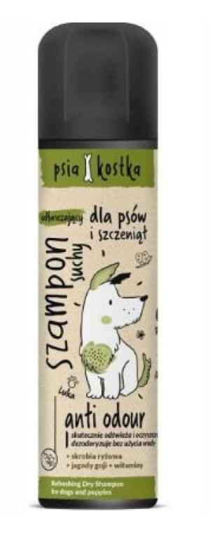 Psia Kostka Szampon Suchy Dla Psów I Szczen. 180ml
