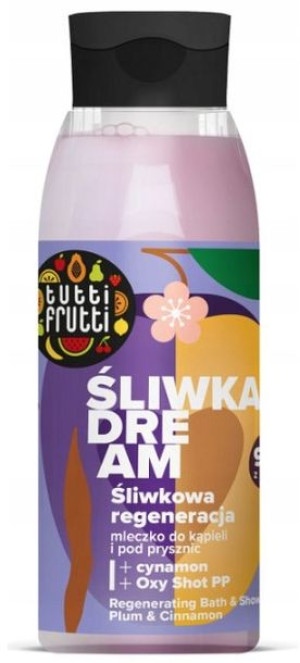 Regenerujące mleczko d/kąpieli śliwka tutti frutti