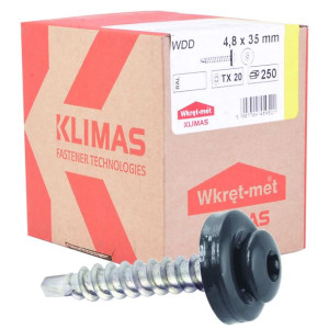Wkręty Farmerskie Drewno 4,8x35mm Ral 7024 250szt