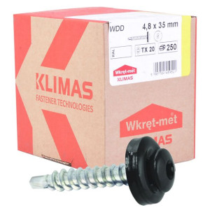 Wkręty Farmerskie Drewno 4,8x35mm Ral 9005 250szt