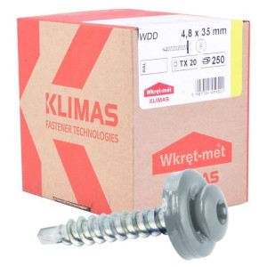 Wkręty Farmerskie Drewno 4,8x35mm Ral 9006 250szt