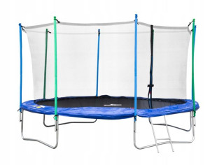 Trampolina ogrodowa z siatką i drabinką 12FT 366 cm