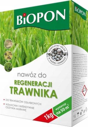 Nawóz granulat do regeneracji trawnika Biopon 1kg