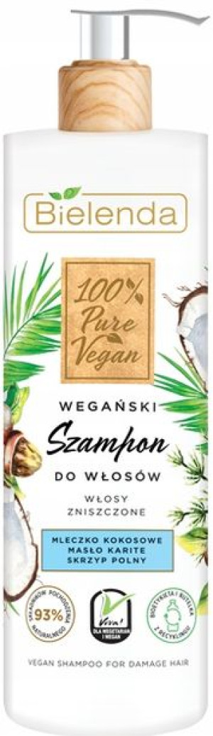 BIELENDA 100% Pure Vegan SZAMPON włosy zniszczone