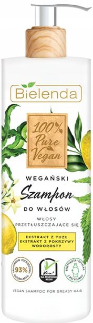 Bielenda Pure Vegan Szampon do włosów przetłuszcza