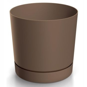 Doniczka z podstawką rustykalna cegła 19,9 cm Tubo