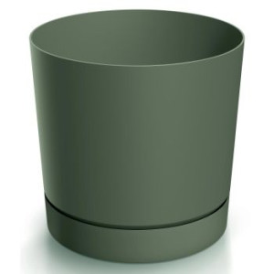 Doniczka z podstawką zielona pinia 17,8 cm Tubo