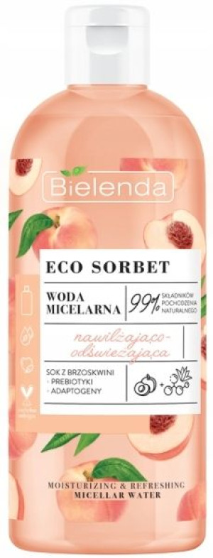 BIELENDA ECO SORBET Brzoskwinia - woda micelarna