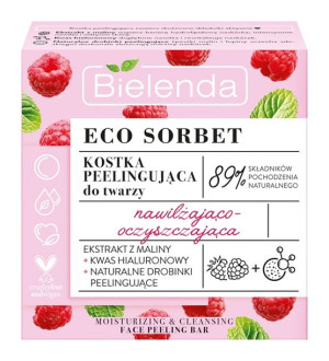 Bielenda Eco Sorbet Kostka Peelingująca Malina 60g