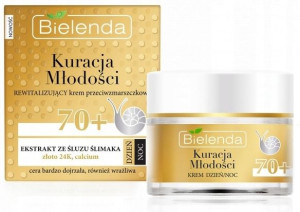 Bielenda Kuracja Młodości Krem Śluz Ślimaka 70+