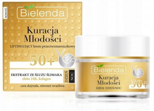 BIELENDA Krem Ze Śluzem Ślimaka Złotem 50+ LIFTING
