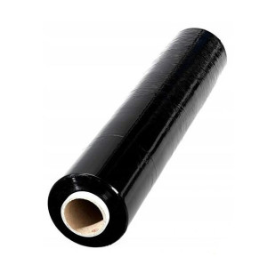 Folia stretch czarna rolka 1,5kg 50cm gr. 23mm