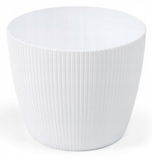 Doniczka osłonka plastikowa biała 19 cm Magnolia Jumper