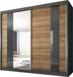 Szafa przesuwna garderoba MILTO 39 z lustrem 203cm