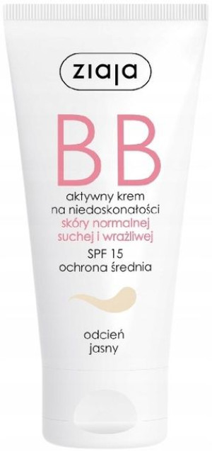 Ziaja krem bb do skóry suchej i wrażliwej Jasny
