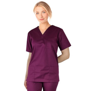 Bluza chirurgiczna stretch jasna śliwka roz. XL