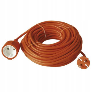 Przedłużacz ogrodowy budowlany 20m 2x1mm
